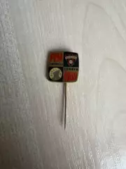 футбол. Знак Спартак Трнава - Аякс Нидерланды 1969 (официальный)