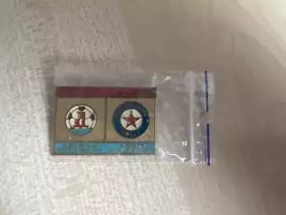 футбол. Знак Днепр Днепропетровск – Хайдук Хорватия 1985-1986