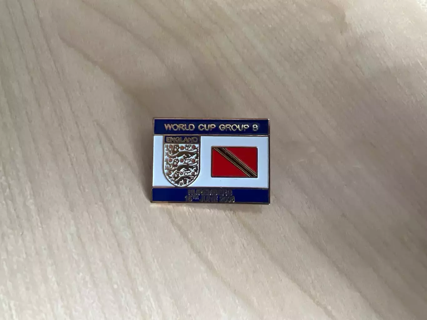 футбол. Знак Англия - Тринидад 2006 Чемпионат Мира