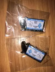 Знак (2шт) Динамо Киев - Аякс + Аякс - Динамо 2018-2019 Лига Чемпионов (вид 1)