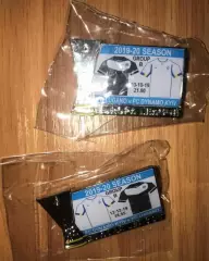 Знак (2шт) Динамо Киев - Лугано + Лугано - Динамо 2019-2020 Лига Европы