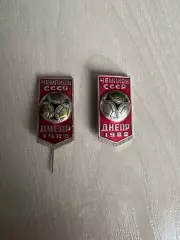 Знак футбол Днепр Днепропетровск 1983 - 2 вида