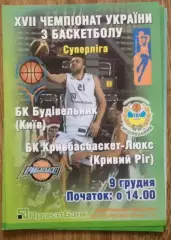 Баскетбол. Будивельник Киев - Кривбассбаскет Кривой Рог 2007-2008