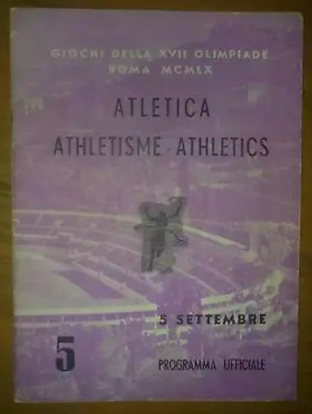 Программа Олимпийские Игры 1960 - Легкая Атлетика (№5)