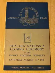 Программа Олимпийские Игры 1948 Лондон - Церемония Закрытия