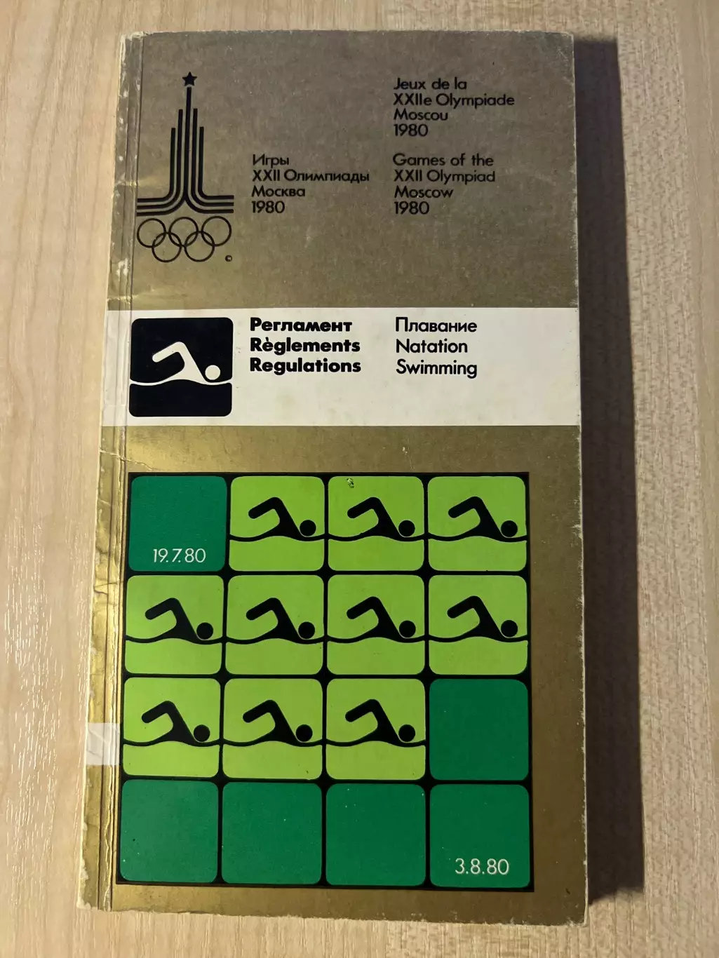 Олимпийские игры 1980 Москва - плаванье (регламент)