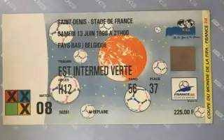 Билет Бельгия - Нидерланды 1998 Чемпионат Мира #8