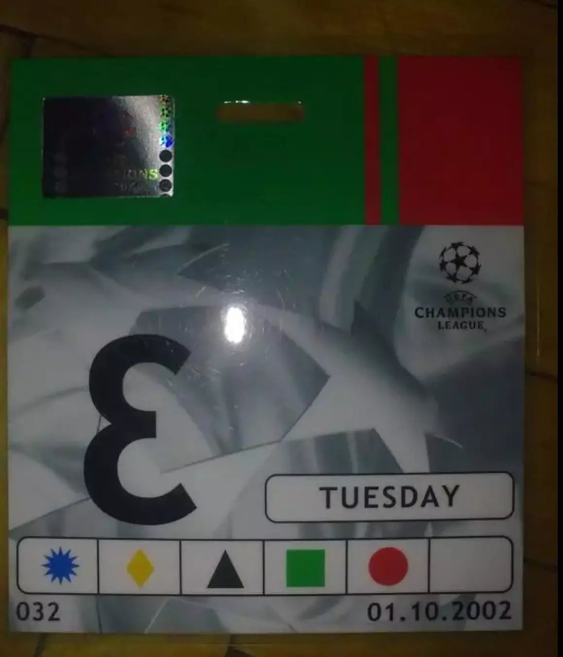 Футбол. Билет Фейеноорд Голландия - Динамо Киев 2002-03 пресса пропуск