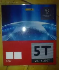 Футбол. Билет Динамо Киев - Рома Италия 2007-2008 пропуск