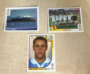 3 Наклейки Панини (PANINI) Чемпионат Мира 2002 - номера 19,43,72