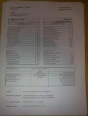 пресс-лист Арсенал Киев - Днепр Днепропетровск 2005-2006