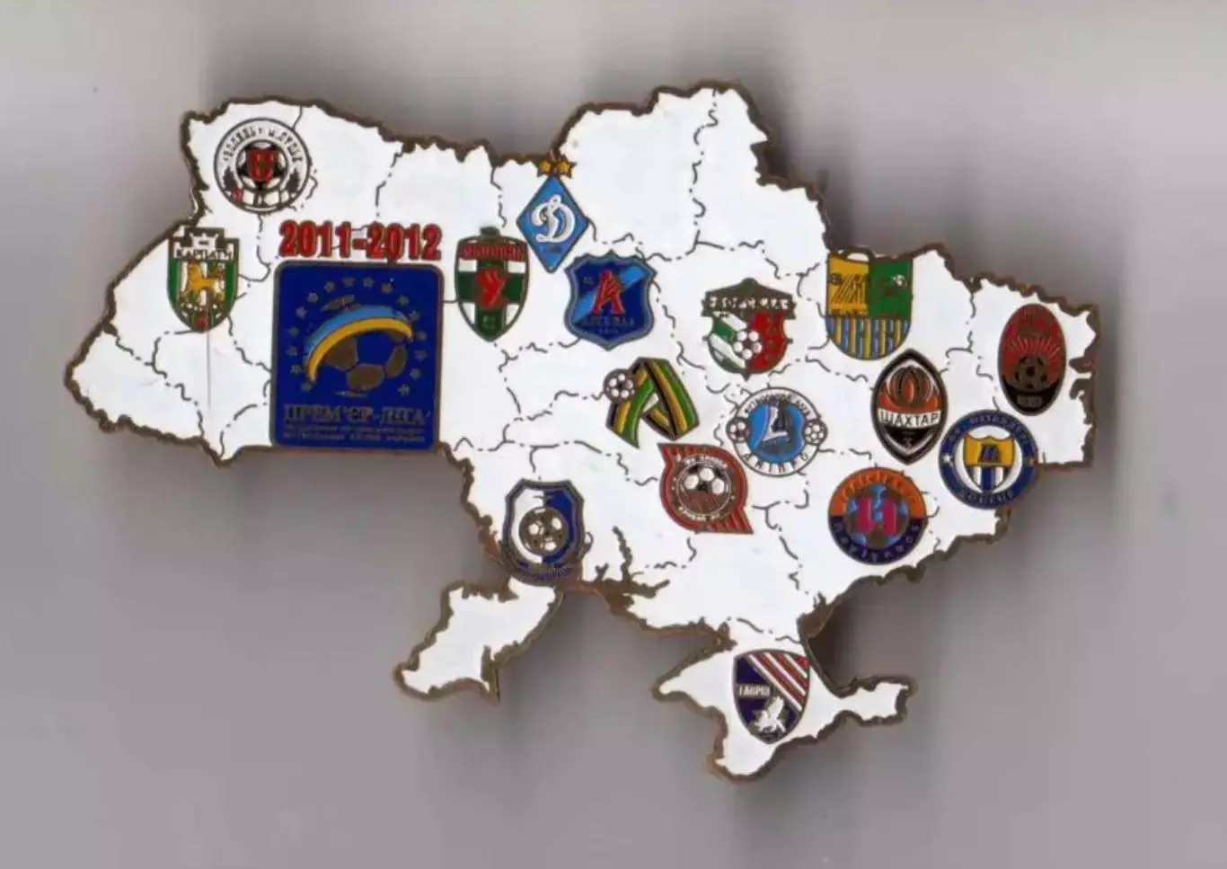 Знак Чемпионат Украины 2011-2012 Динамо, Шахтер, Кривбасс, Днепр, Карпаты и др
