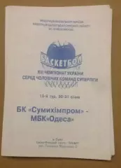 Баскетбол. Сумыхимпром Сумы - БК Одесса 2003-2004