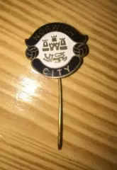 Футбол. Знак Норвич Англия (старый, на игле)