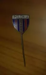 Футбол. Знак Полония Польша (старый, на игле)