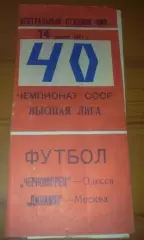 Черноморец Одесса - Динамо Москва 1977