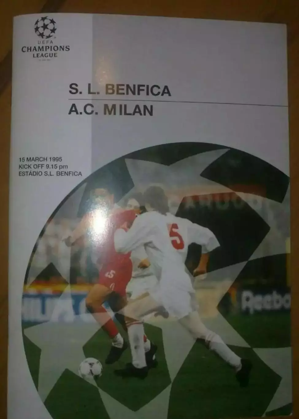 Бенфика Португалия - Милан Италия 1994-1995 Лига Чемпионов