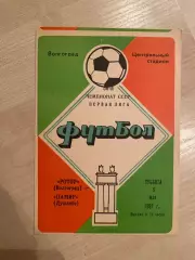 Ротор Волгоград - Памир Душанбе 1987