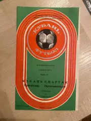 Кубань Краснодар - Спартак Орджоникидзе 1985