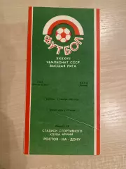 СКА Ростов - ЦСКА Москва 1984