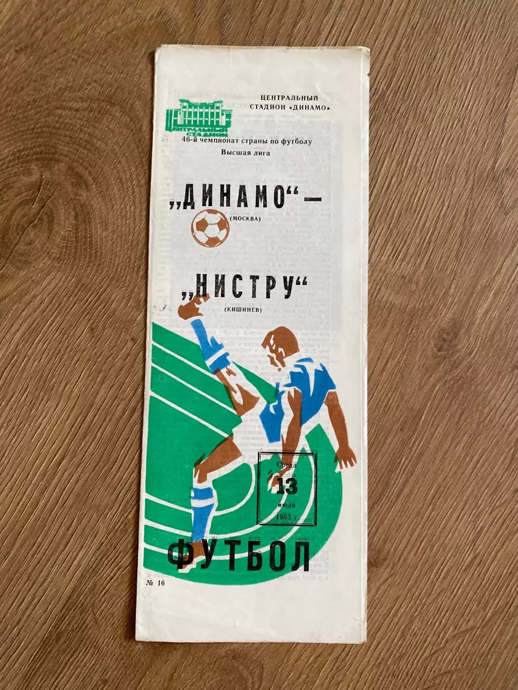 Динамо Москва - Нистру Кишинев 1983