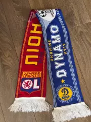 Шарф Динамо Киев Украина - Лион Франция 2006-2007