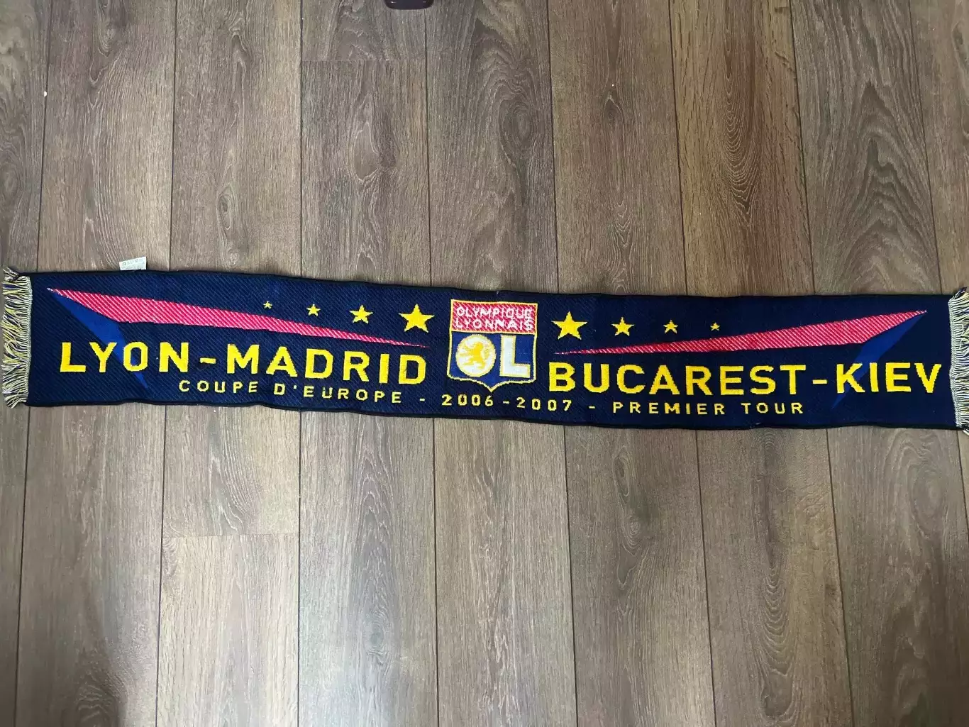 Шарф Лион - Динамо Киев - Стяуа - Реал 2006