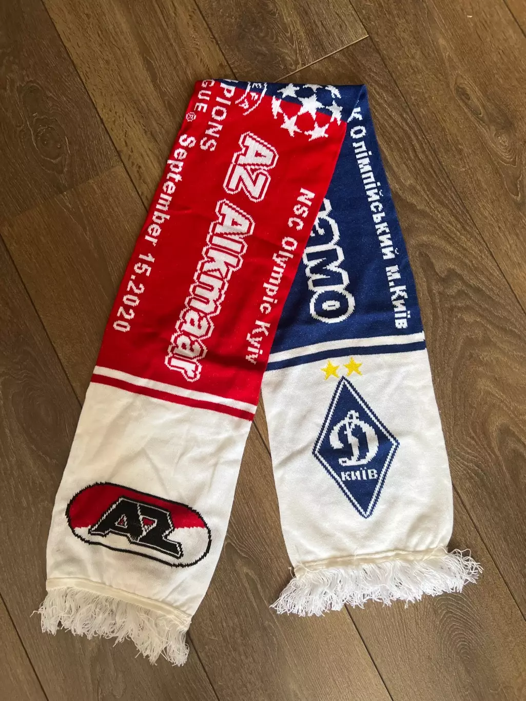 Шарф Динамо Киев Украина - АЗ Нидерланды 2020-2021