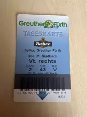 Билет Гройтер - Боруссия 2000 чемпионат Германии