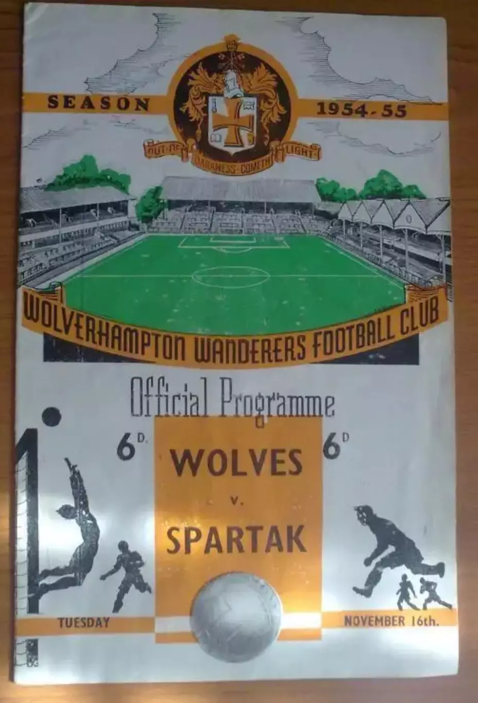 Волвес Вулверхэмптон Англия - Спартак Москва Россия СССР 1954 МТМ