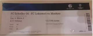 Билет Футбол Шальке Германия - Локомотив Москва Россия 2018-2019