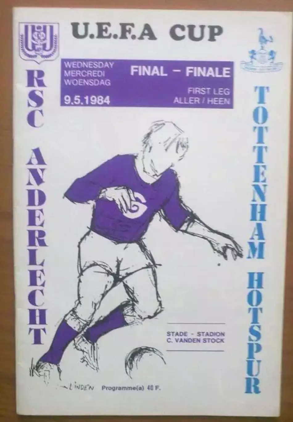 Андерлехт Бельгия - Тоттенхэм Англия КУБОК УЕФА 1984 ФИНАЛ