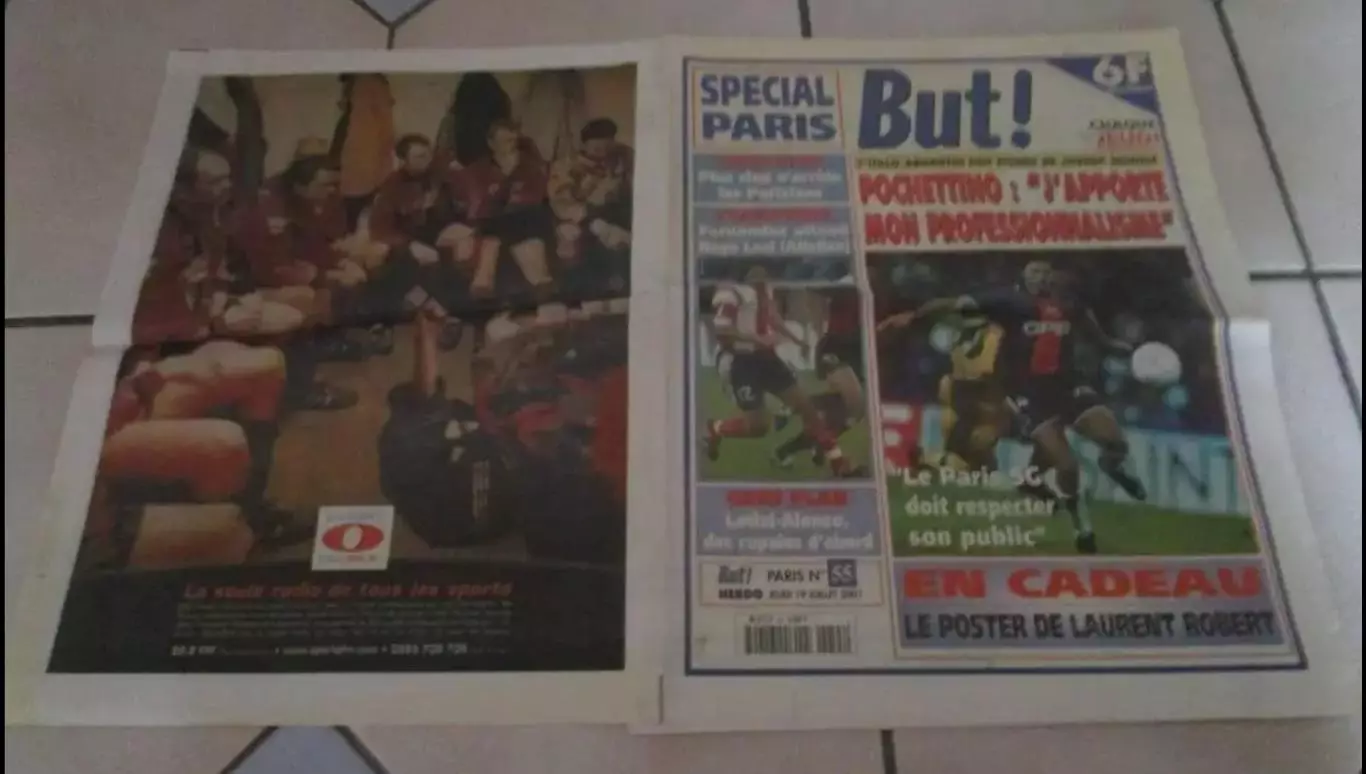 ПСЖ Франция - Таврия Симферополь Украина 2001 официальное издание