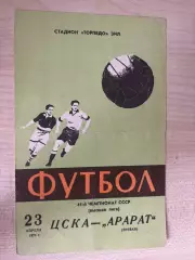 ЦСКА Москва - Арарат Ереван 1978