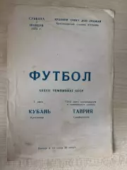 Кубань Краснодар - Таврия Симферополь 1975