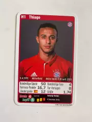 Футбол. Карточка Бавария Мюнхен 2016-2017 - Thiago