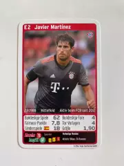 Футбол. Карточка Бавария Мюнхен 2016-2017 - Martinez
