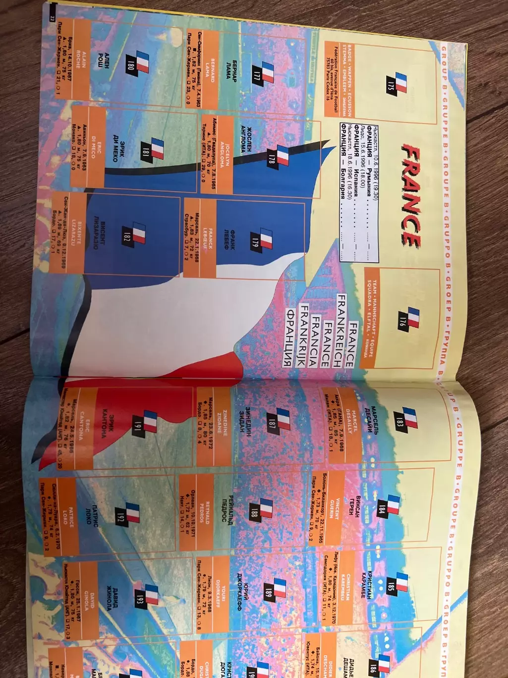 Журнал альбом Панини (PANINI) Чемпионат Европы ЕВРО 1996 пустой 2