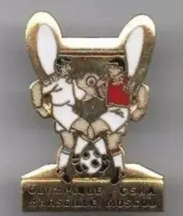 Футбол. Знак Олимпик Марсель - ЦСКА Москва 1992-1993