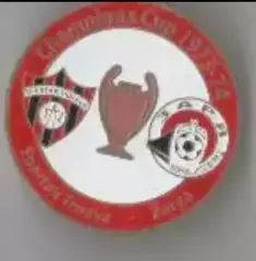 Знак футбол. Спартак Трнава - Заря Луганск 1973 №2