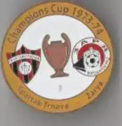 Знак футбол. Спартак Трнава - Заря Луганск 1973 №4