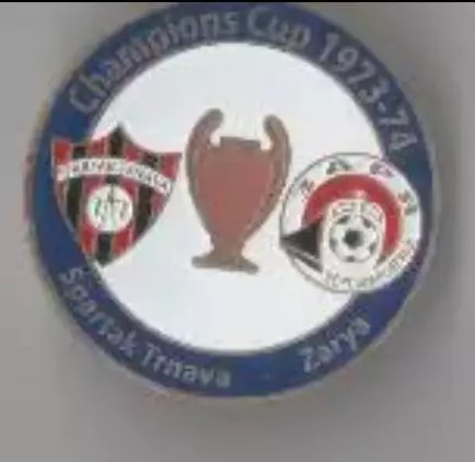 Знак футбол. Спартак Трнава - Заря Луганск 1973 №6