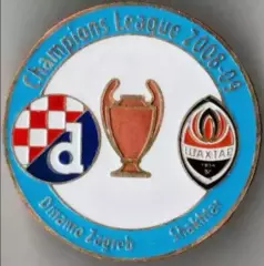 Знак Динамо Загреб Хорватия - Шахтер Донецк 2008-2009