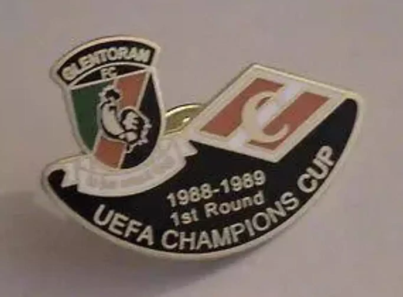 Знак футбол. Спартак Москва - Гленторан Северная Ирландия 1988