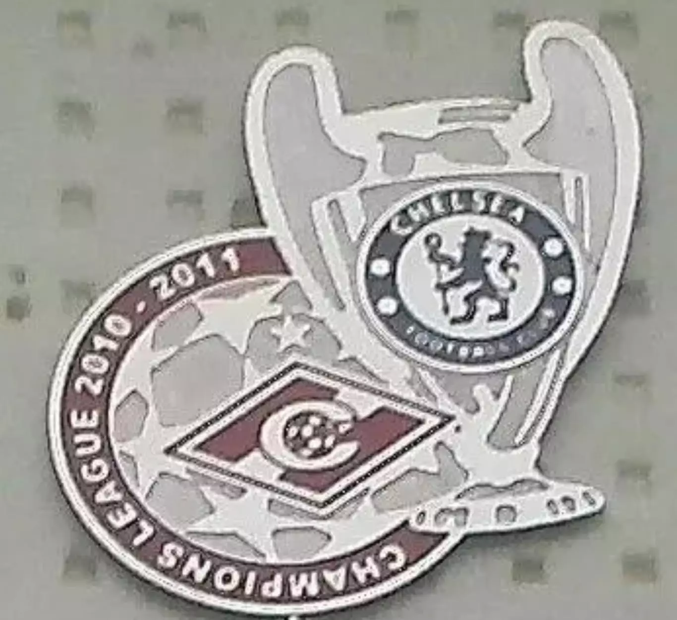 Футбол. Знак Спартак Москва - Челси Англия 2010-2011 №2
