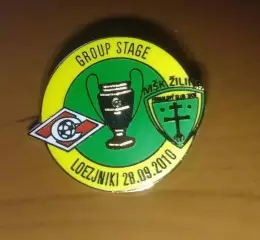 Матчевый знак Спартак Москва - Жилина Словакия 2010