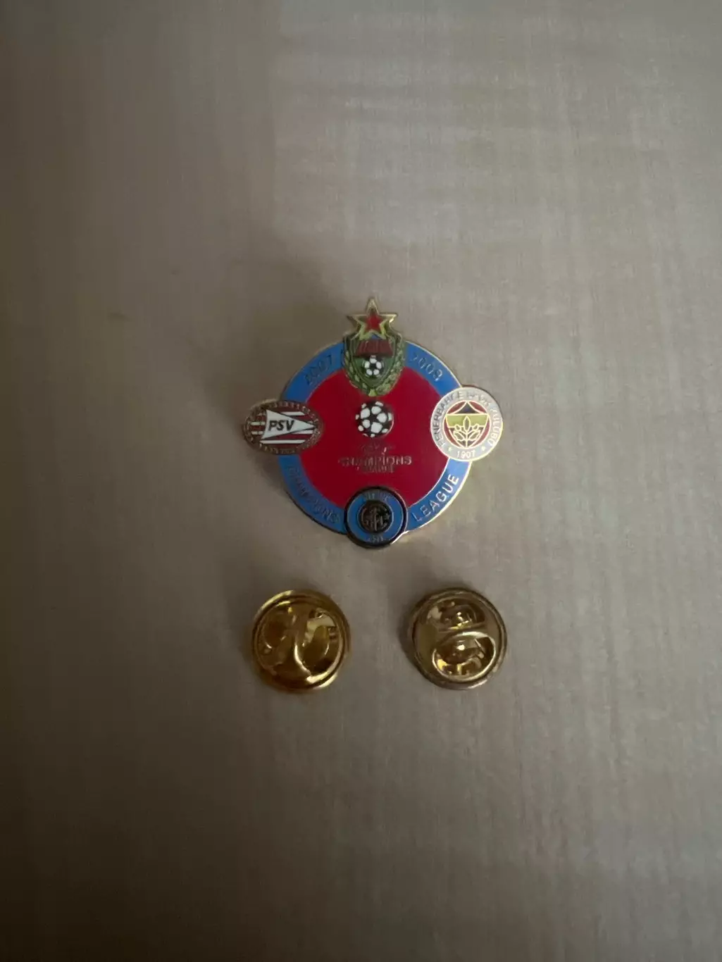 знак ЦСКА Москва - ПСВ - Фенербахче - Интер 2007-2008