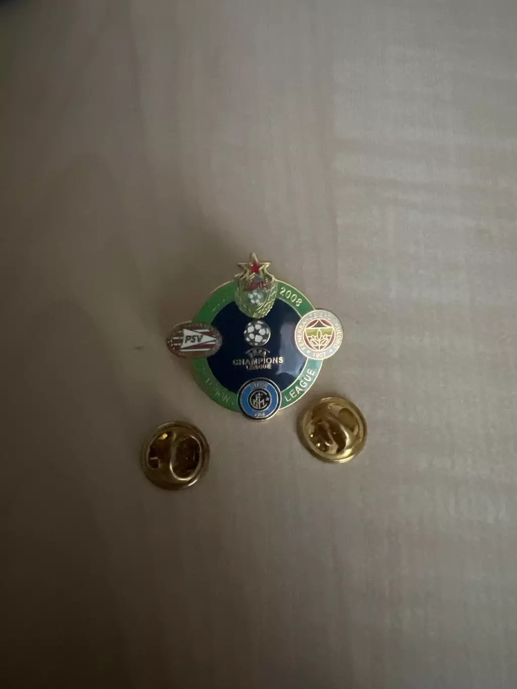 знак ЦСКА Москва - ПСВ - Фенербахче - Интер 2007-2008