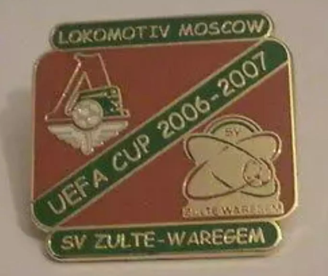 Знак футбол. Локомотив Москва - Зульте-Варегем Бельгия 2006-2007