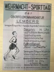 Афиша (копия) футбол Львов 1943 оккупация, на немецком (#3)
